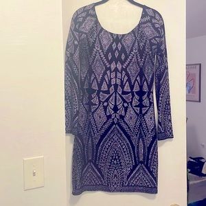 Jump Apparel - Black and Purple Sparkle Dress - M